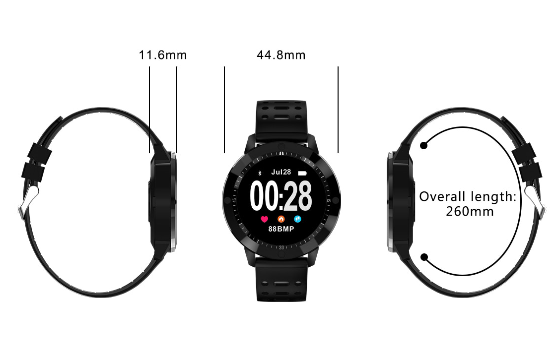 iUni CF58 bratara fitness cu bluetooth-5